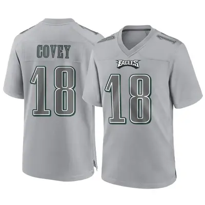 Men's Game Britain Covey Philadelphia Eagles Gray Atmosphere Fashion Jersey