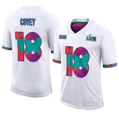 Men's Limited Britain Covey Philadelphia Eagles White Super Bowl LVII Jersey