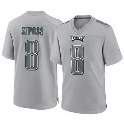 Youth Game Arryn Siposs Philadelphia Eagles Gray Atmosphere Fashion Jersey