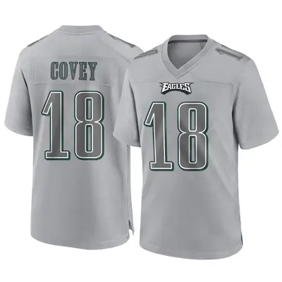 Youth Game Britain Covey Philadelphia Eagles Gray Atmosphere Fashion Jersey