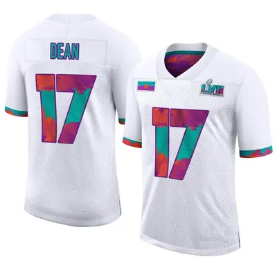 Youth Limited Nakobe Dean Philadelphia Eagles White Super Bowl LVII Jersey